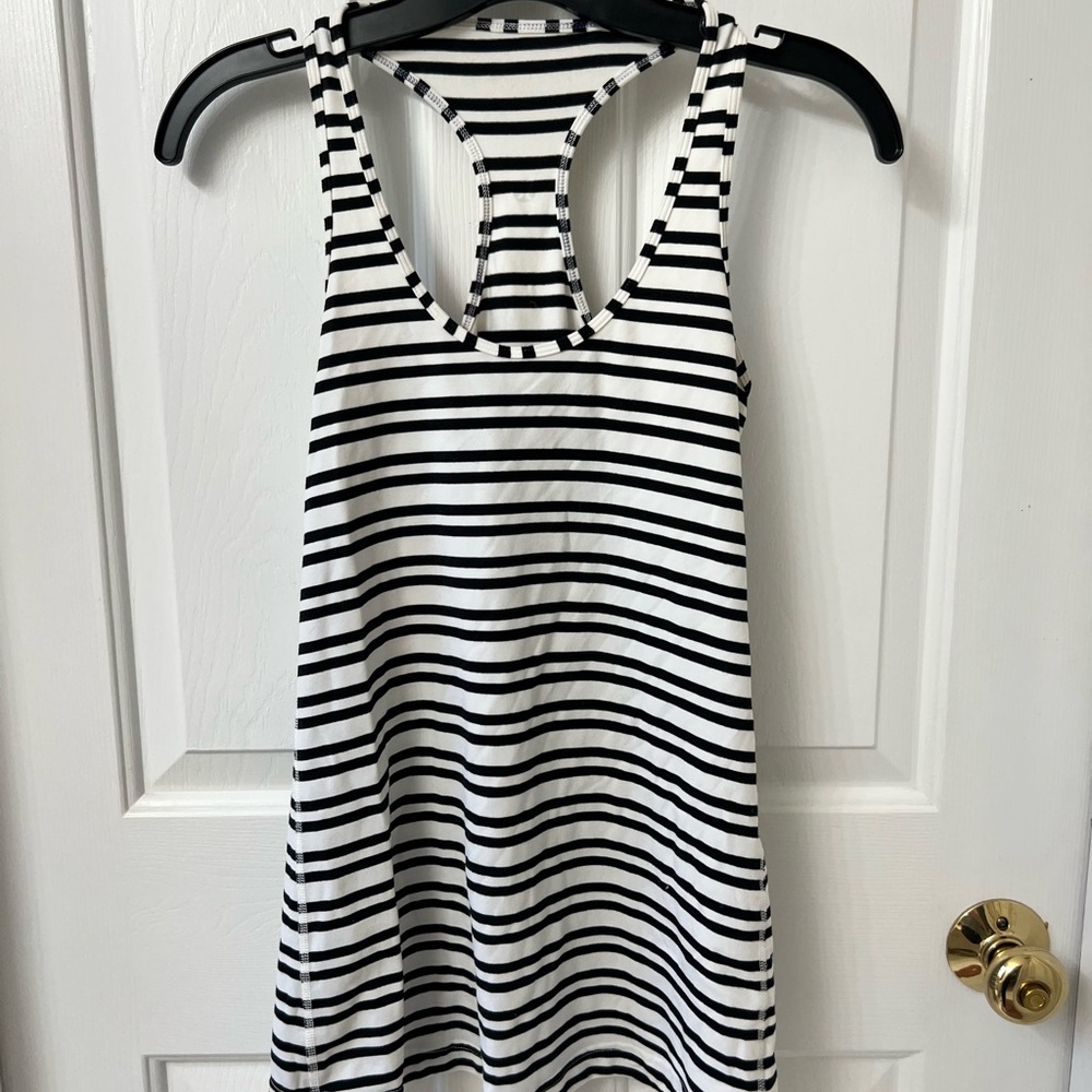 Lululemon Striped Racerback Tank Sz 6